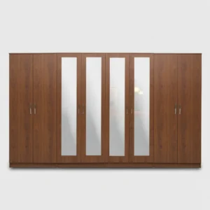 4-FULL MIRROR 8 DOOR WARDROBE (Assembled)