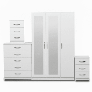 2-FULL MIRROR 3 DOOR WARDROBE (Assembled)