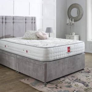 Canterbury Divan Bed Set with Button Headboard