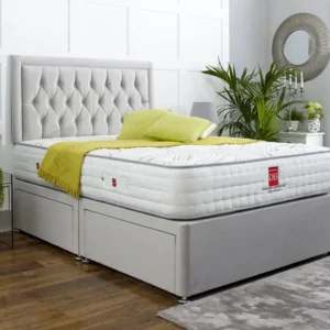 Windsor Divan Bed Set with Button Headboard