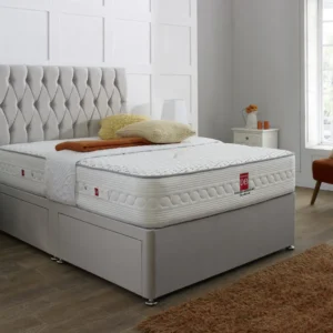 Belgravia Divan Bed Set with Button Headboard