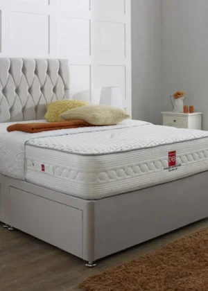 Belgravia Divan Bed Set with Button Headboard