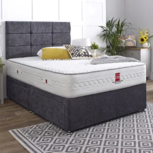 monty divan bed set with button headboard