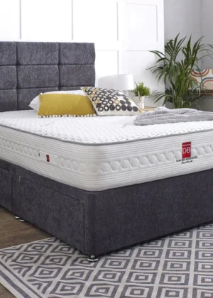 monty divan bed set with button headboard