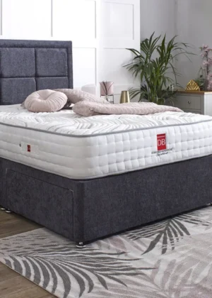 Lisbon Divan Bed Set with Border Headboard